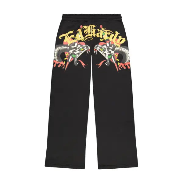Ed Hardy front heart snake sweat pant - SWEAT PANT