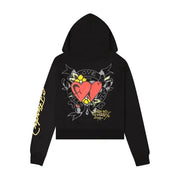 Ed Hardy front heart snake zip up hoodie - HOODIE