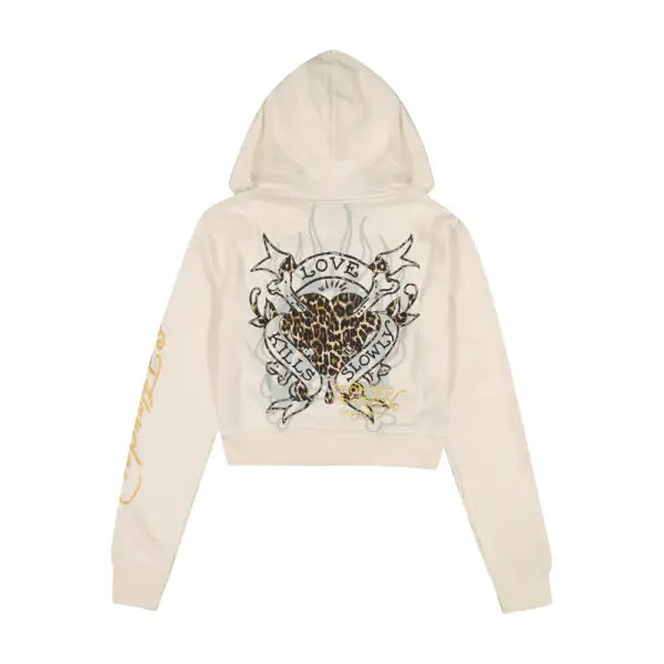 Ed Hardy front lks zip up hoodie - HOODIE