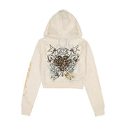 Ed Hardy front lks zip up hoodie - HOODIE