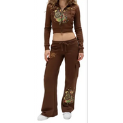 Ed hardy koi fish cropped hoodie - HOODIE