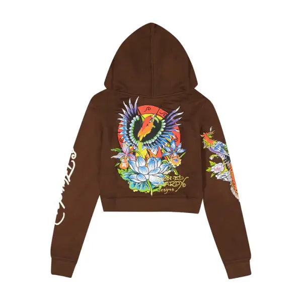 Ed Hardy phoenix zip front hoodie - HOODIE