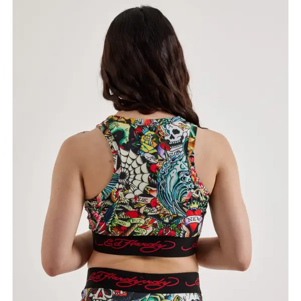 Ed hardy women’s college tattoo sport tank - T-SHIRT