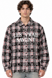 Rebel minds distressed button up flannel shirt by REBEL MINDS