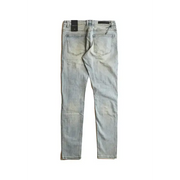 Embellish carve rip & repair denim - DENIM