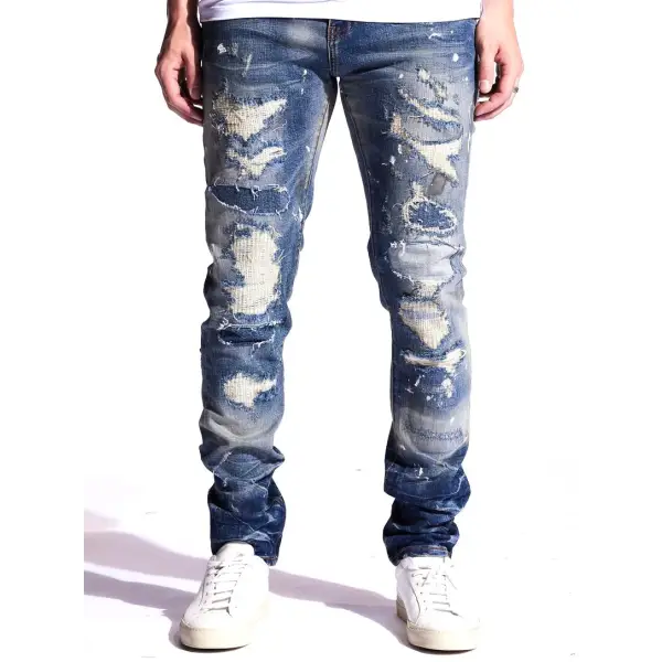 Embellish damien denim - 30W/32L / BLUE - DENIM