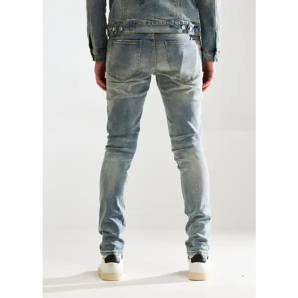 Embellish Donovan Denim – Stylish Embellished Slim Fit Jeans with Unique Details - DENIM