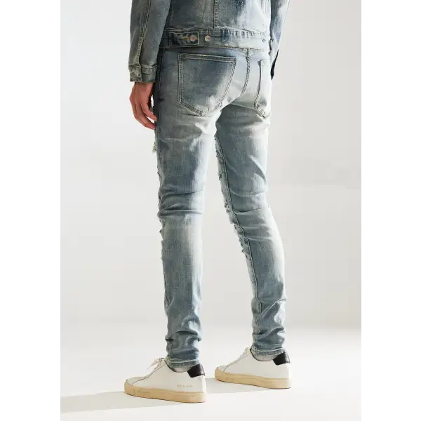 Embellish Donovan Denim – Stylish Embellished Slim Fit Jeans with Unique Details - DENIM