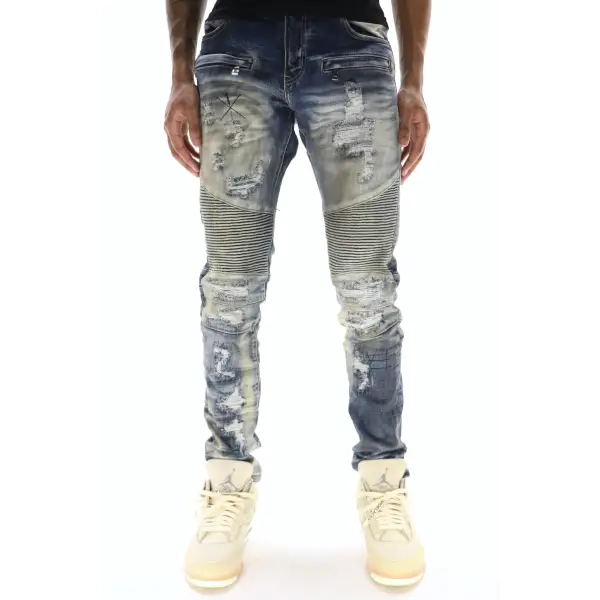 Embellish joni biker denim - DENIM