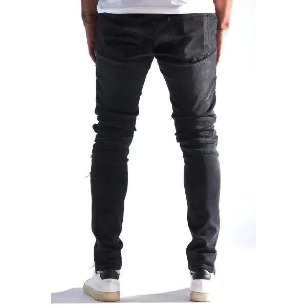 Embellish oden biker denim - DENIM