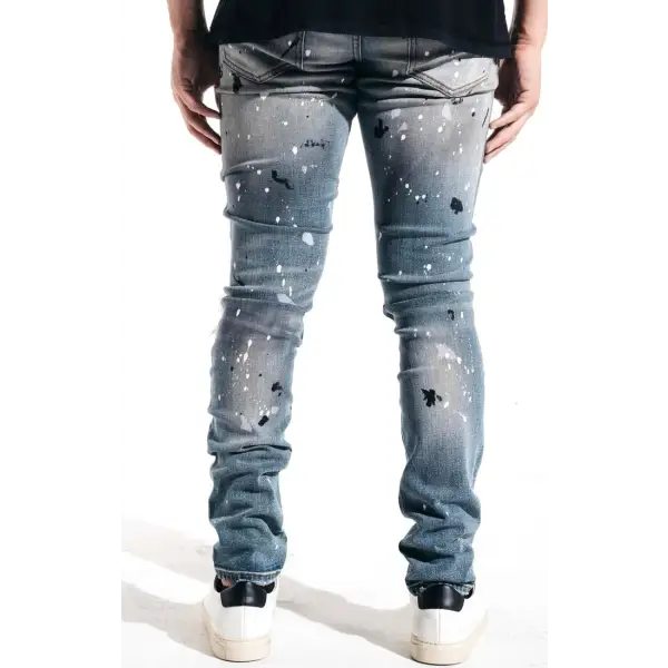 Embellish tyson rip & repair denim - DENIM