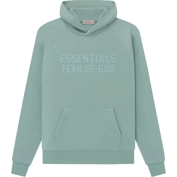 Essentials Fear Of God Suede Logo Hoodie - HOODIE