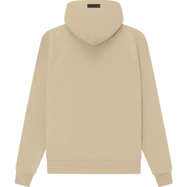 Essentials Fear Of God Suede Logo Hoodie (Sand) - HOODIE