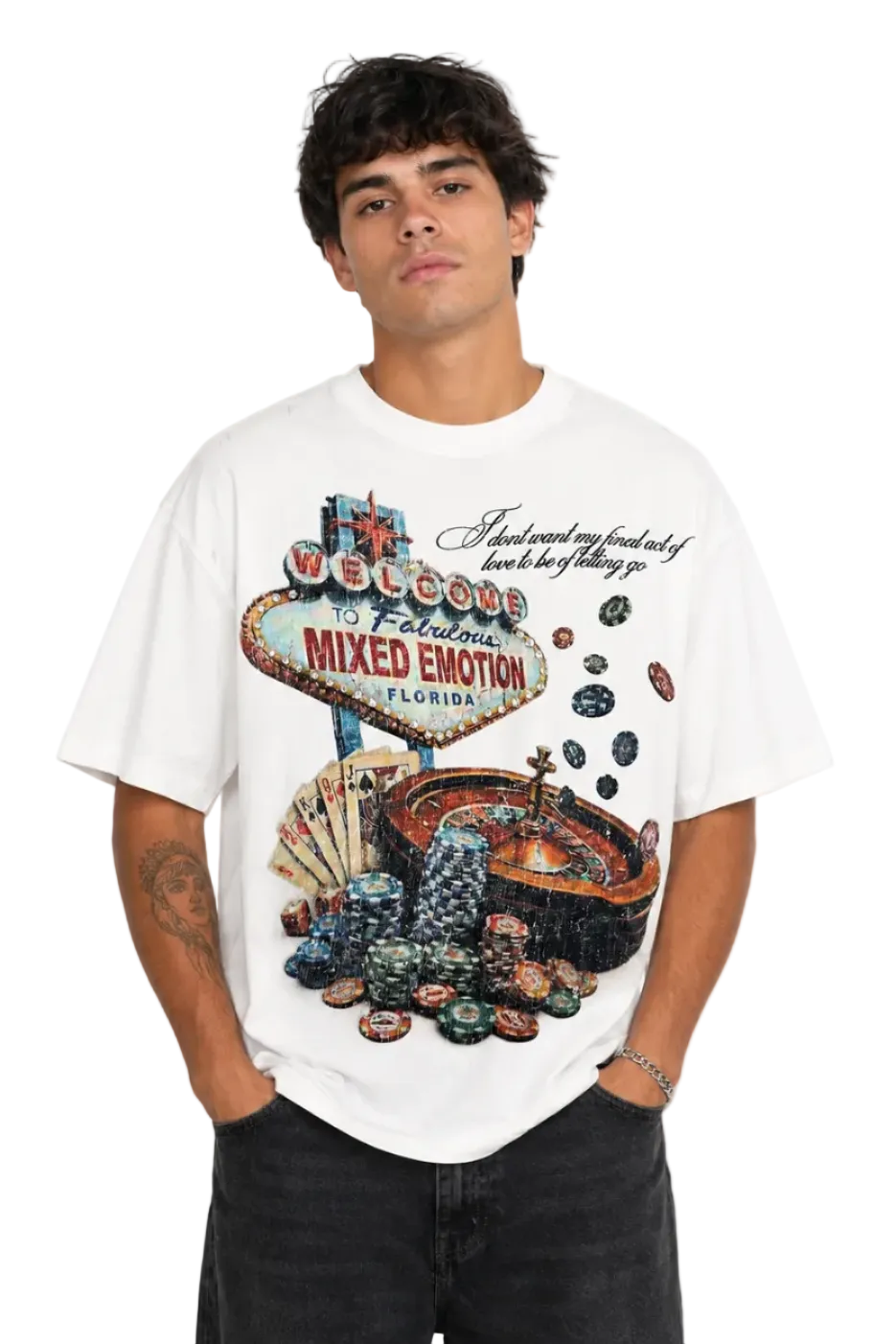 Mixed emotion lottery t-shirt by MIXED EMOTION
