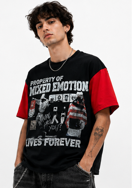 Mixed emotion fracture t-shirt by MIXED EMOTION