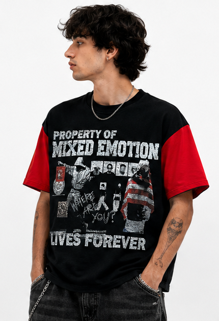 Mixed emotion fracture t-shirt by MIXED EMOTION