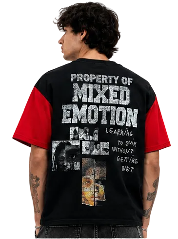 Mixed emotion fracture t-shirt by MIXED EMOTION