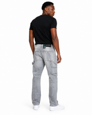 Waimea light distressed utility denim by WAIMEA