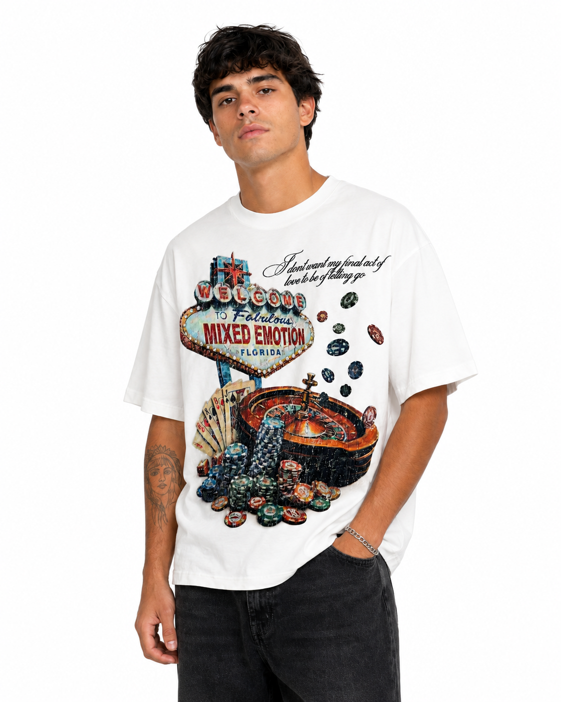Mixed emotion lottery t-shirt by MIXED EMOTION