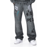 Rare peace distressed logo sweatpant by RARE PEACE