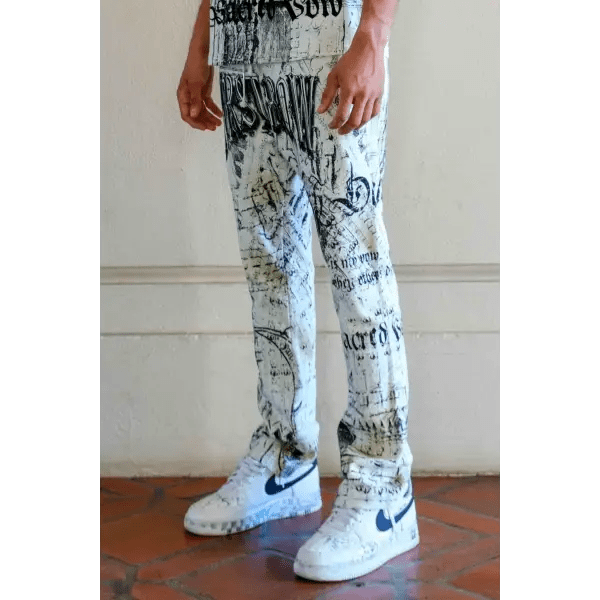 Faith dealer a secret vow sanctuary stack sweatpants by FIRST ROW
