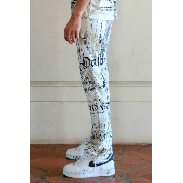 Faith dealer a secret vow sanctuary stack sweatpants by FIRST ROW