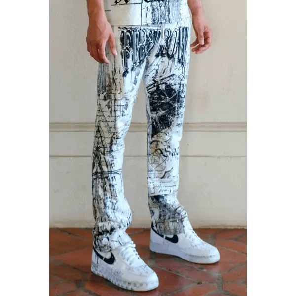 Faith dealer a secret vow sanctuary stack sweatpants by FIRST ROW