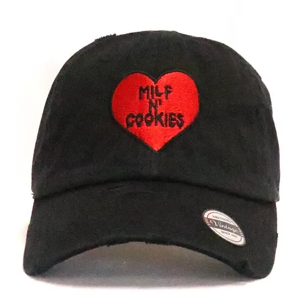 Fast lane milf & cookies dad hat - OSFA / BLACK - HATS