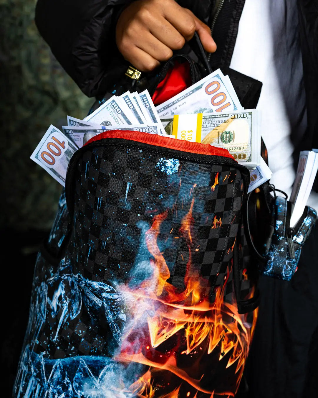 SPRAYGROUND FIRE & ICE SHARK DLXSV BACKPACK