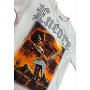 First row 3/4 sleeve cropped mini terry t-shirt - T-SHIRT