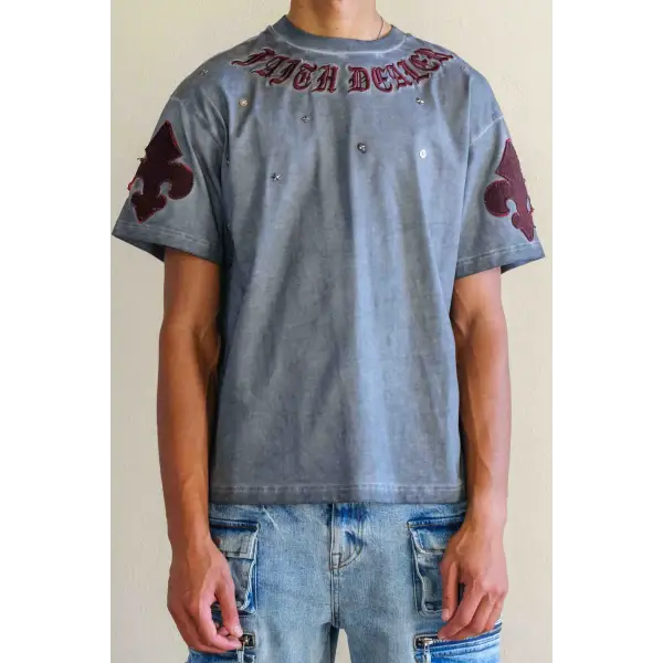 First row faith dealer a sacred vow washed t-shirt - SMALL / DK.GRAY - T-SHIRT