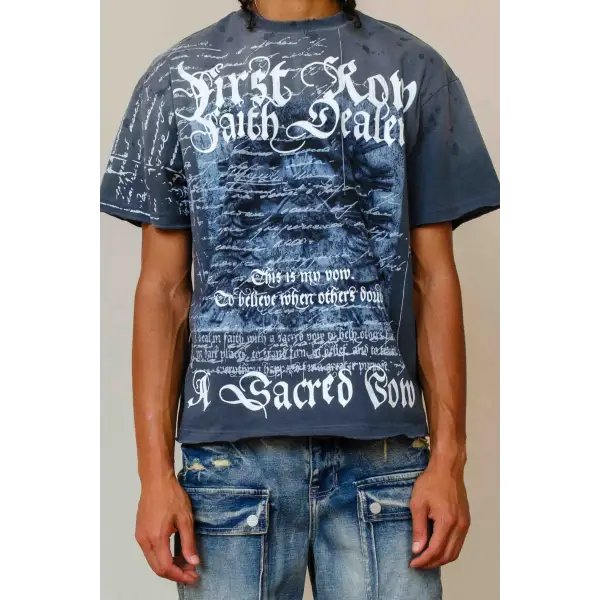 First row faith dealer profound glory t-shirt - SMALL / DK.GRAY - T-SHIRT