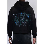 First row graphic rhinestone pullover hoodie - HOODIE