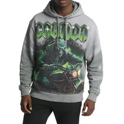 First row graphic rhinestone pullover hoodie - SMALL / GREEN - HOODIE