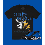 Fl cruelty tye dye shirt - LARGE / BLACK - T-SHIRT