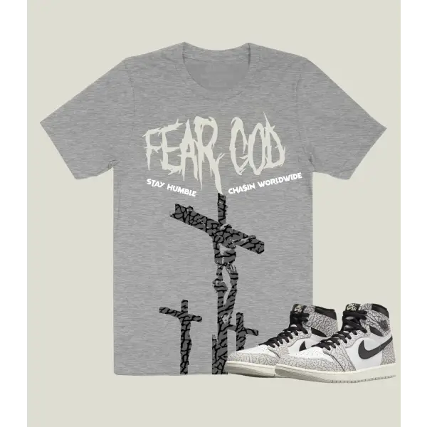 Fl fear god t-shirt - MEDIUM / H.GRY - T-SHIRT