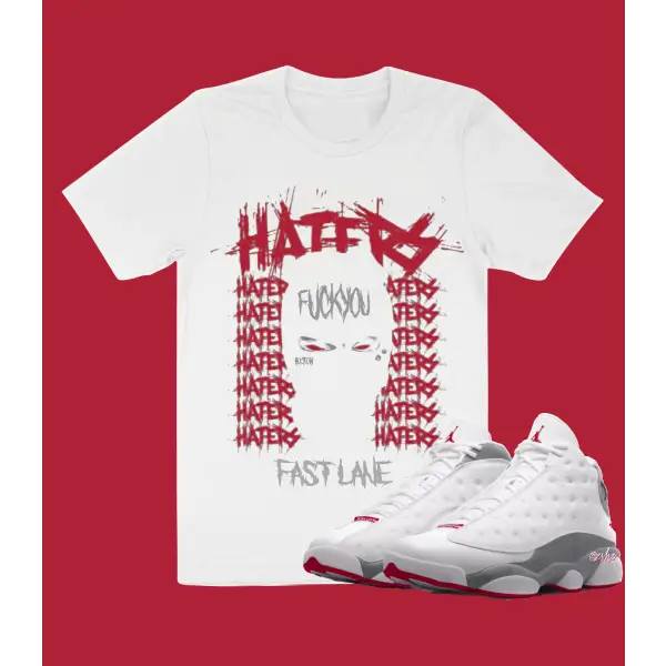 Fl haters t-shirt - 2XL / WHITE - T-SHIRT