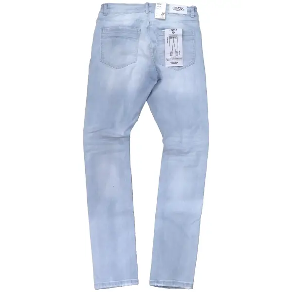 Focus Slim Clean Wash Denim – Versatile Everyday Denim with a Polished Finish - DENIM