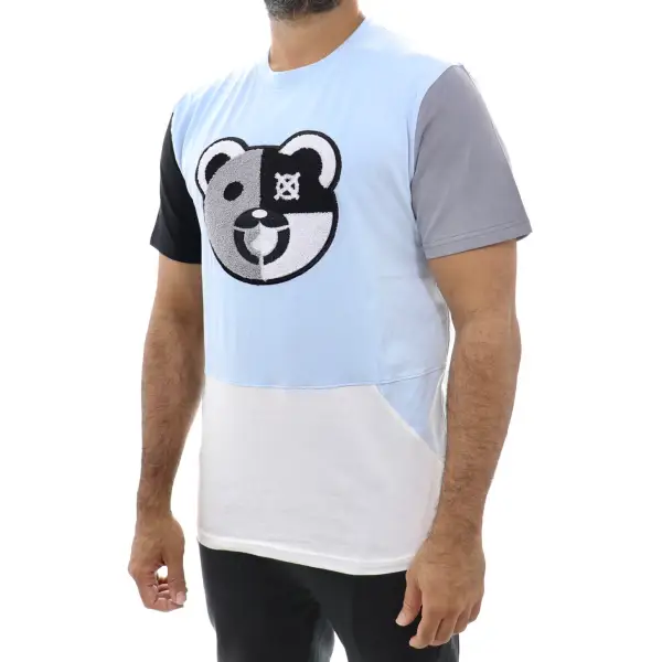 Focus Chenille Bear Patch Cut And Sew T-Shirt - ECtrendsetters