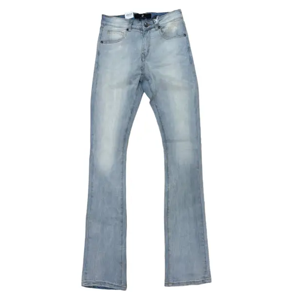 Focus clean white wash stack denim - DENIM