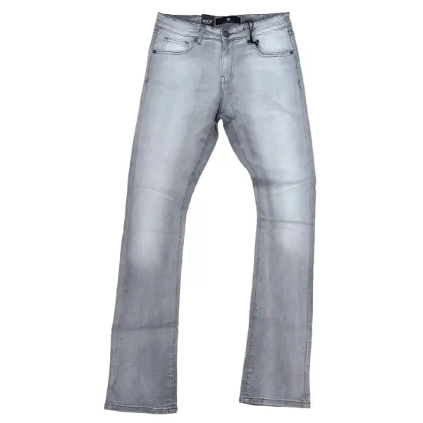 Focus clean white wash stack denim - DENIM