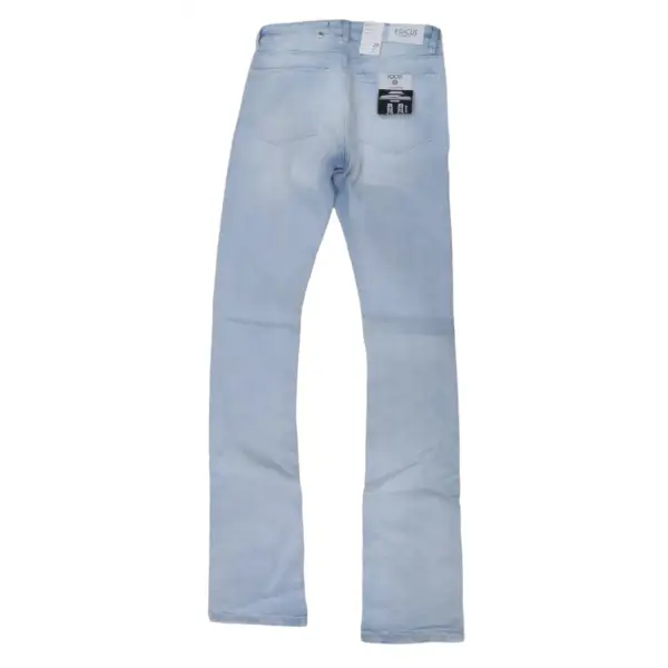 Focus clean white wash stack denim - DENIM