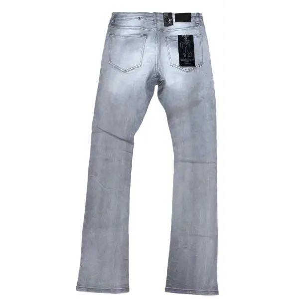 Focus clean white wash stack denim - DENIM