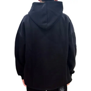 Focus crystal embd crop hoodie - HOODIE