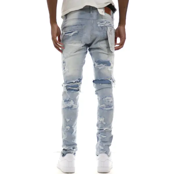 Focus Destroyed Ripped Repaired Denim - ECtrendsetters