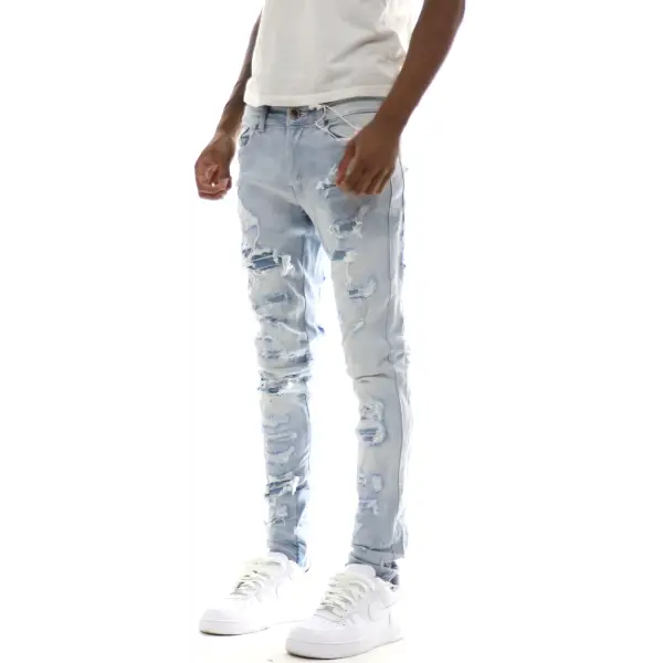 Focus Destroyed Ripped Repaired Denim - ECtrendsetters