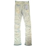 Focus distressed flare denim - DENIM