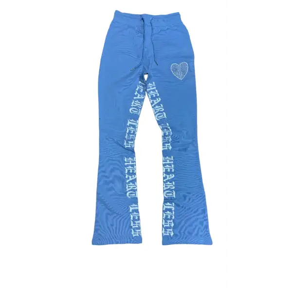 Focus heart less stone stacked sweatpants - SWEAT PANT