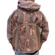 Focus hell rider garment dye hoodie - HOODIE