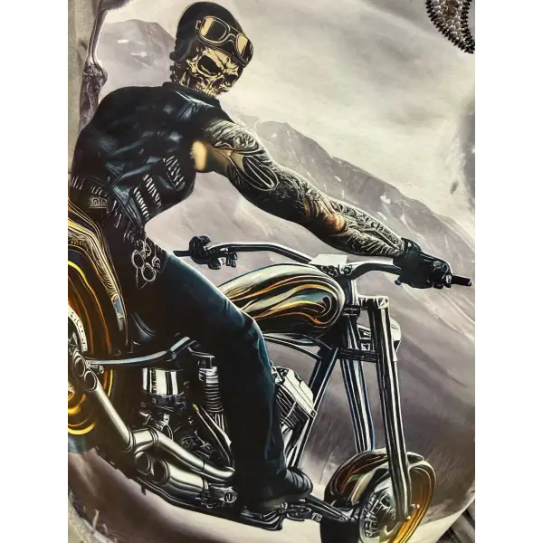 Focus hell rider garment dye hoodie - HOODIE